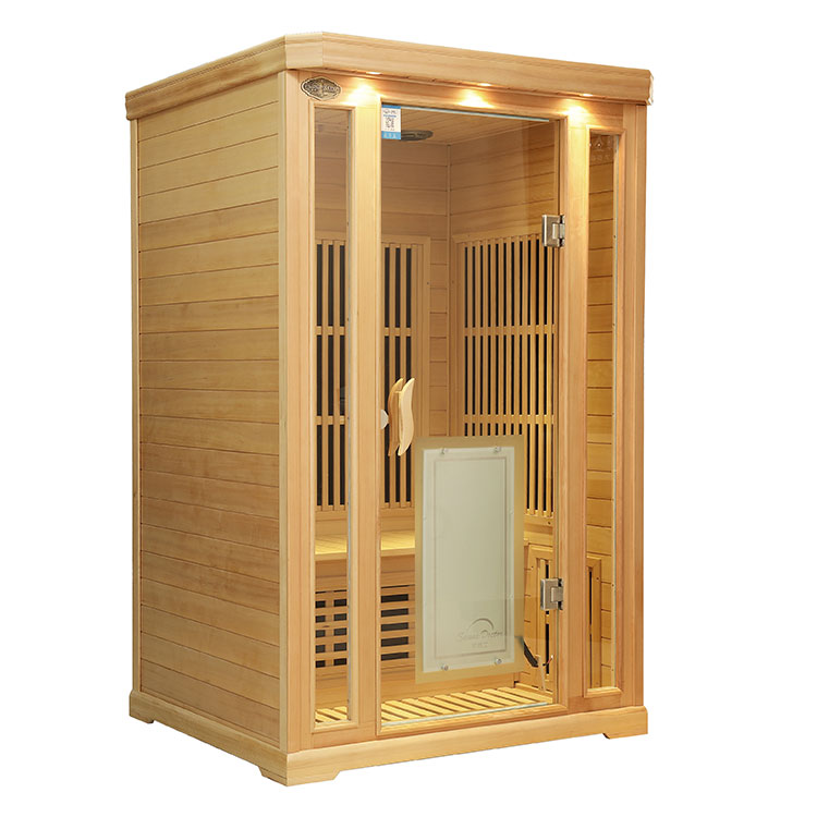 Hemlock Far Infrared Sauna қандай қуат пен ағашты пайдаланады?