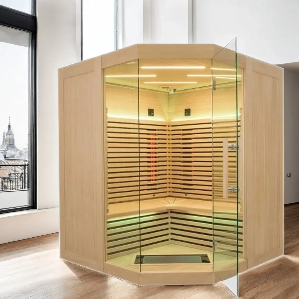 Үйге арналған 3-4 адамға арналған инфрақызыл сауна
