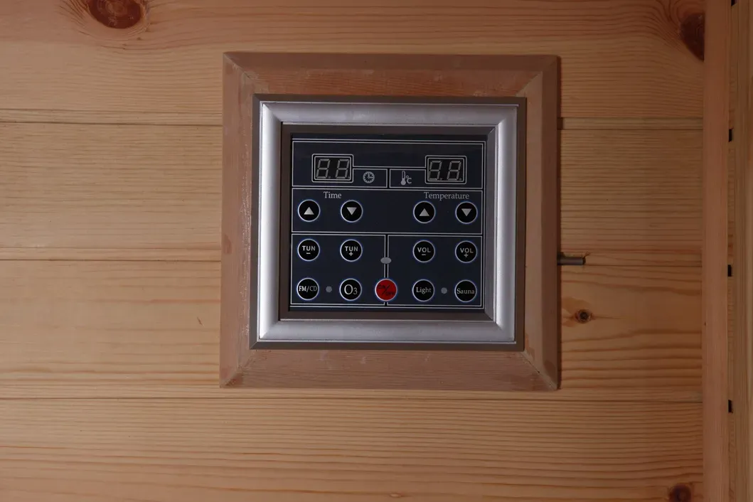 Инфрақызыл саунаға арналған 2 адамға арналған ағаш сауна бөлмесі